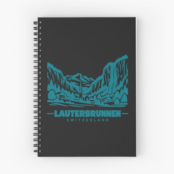 Item preview, Lauterbrunnen Switzerland Line Art Coastline Poster designed and sold by CMYKStudio.