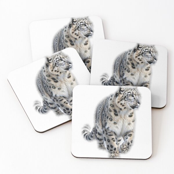 Item preview, Snow Leopard Portrait - Winter Wildlife Art Tee designed and sold by KERK Art and Design.