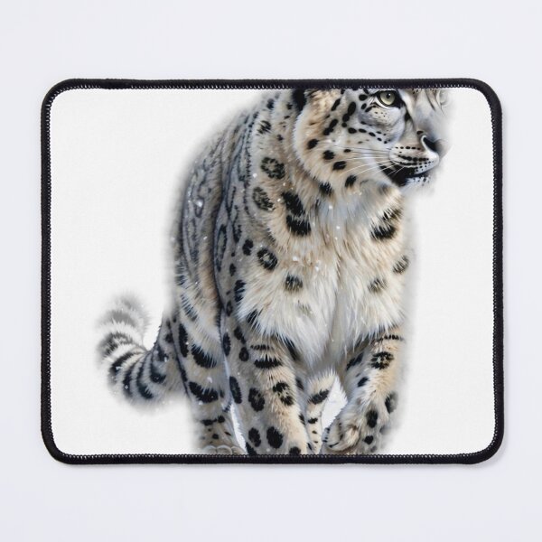 Item preview, Snow Leopard Portrait - Winter Wildlife Art Tee designed and sold by KERK Art and Design.