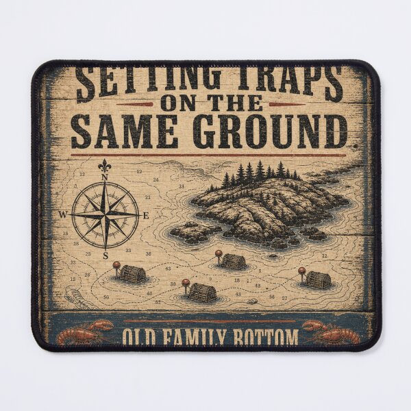 Item preview, Setting Traps on the Same Ground Old Family Bottom Lobster Emblem designed and sold by BoosterShop.
