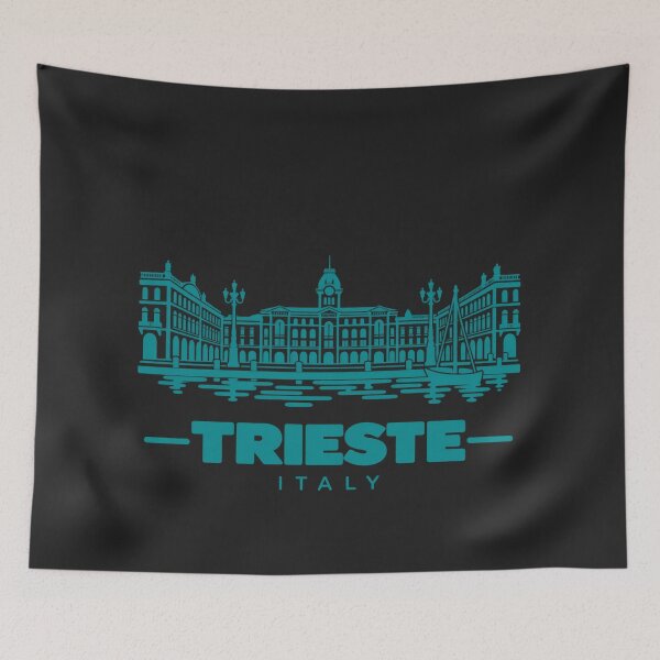 Item preview, Trieste Italy Line Art Coastline Poster designed and sold by CMYKStudio.