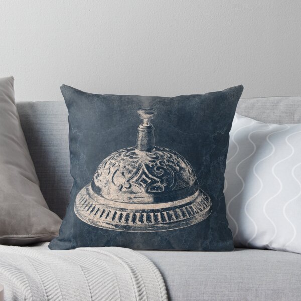 Item preview, Ornate Antique Brass Call Bell Slate Gray designed and sold by Ghoul Enterprises.