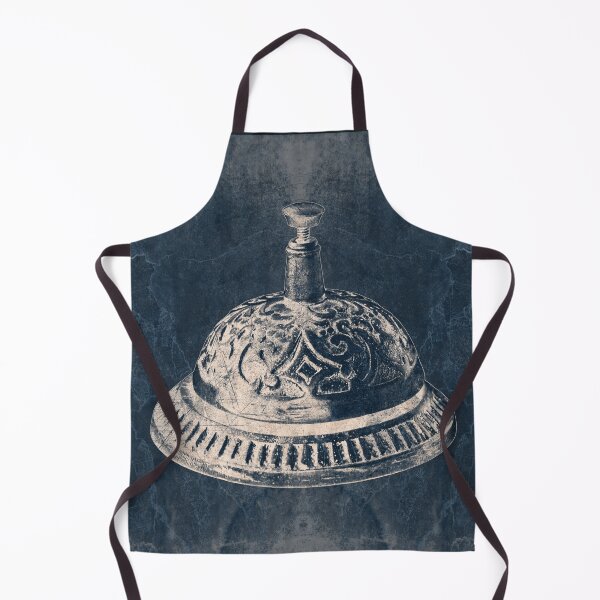 Item preview, Ornate Antique Brass Call Bell Slate Gray designed and sold by Ghoul Enterprises.