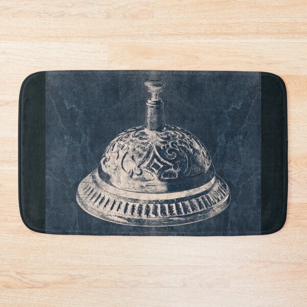 Item preview, Ornate Antique Brass Call Bell Slate Gray designed and sold by Ghoul Enterprises.