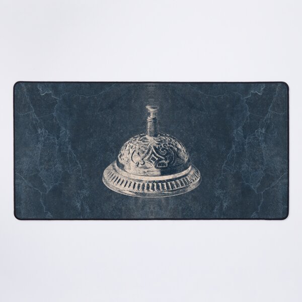 Item preview, Ornate Antique Brass Call Bell Slate Gray designed and sold by Ghoul Enterprises.