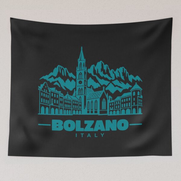 Item preview, Bolzano Italy Line Art Landmark Poster designed and sold by CMYKStudio.