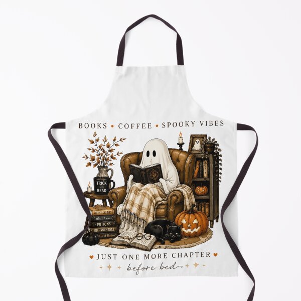 Item preview, Books Coffee Spooky Vibes Just One More Chapter Ghost Reading Graphic designed and sold by Suzyshackfelt.