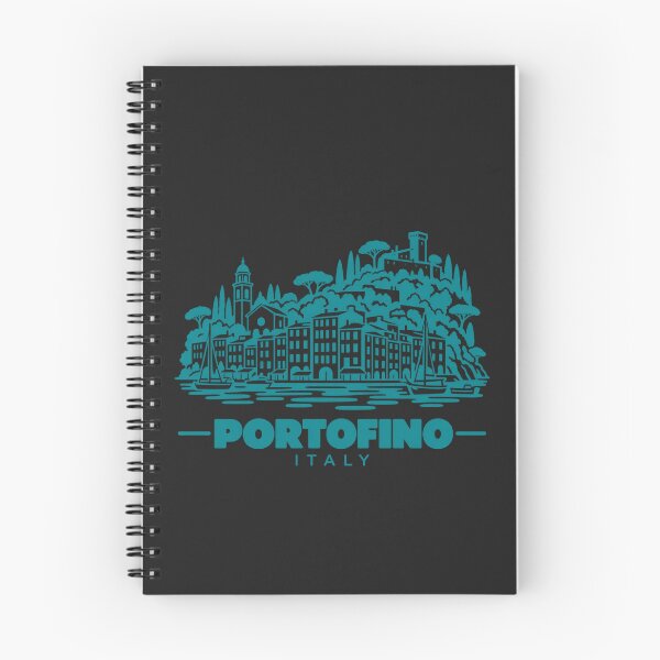 Item preview, Portofino Italy Line Art Coastline Poster designed and sold by CMYKStudio.