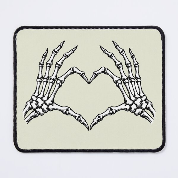 Item preview, Retro Halloween Skeleton Hands Heart 2 designed and sold by HokutoKaiStore.