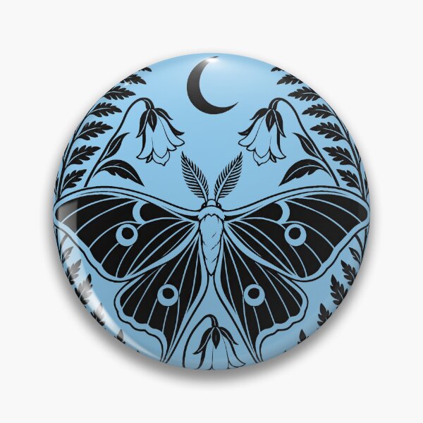 Item preview, Luna Moth and Fern Crest - vintage botanical designed and sold by MagicStrawberry.