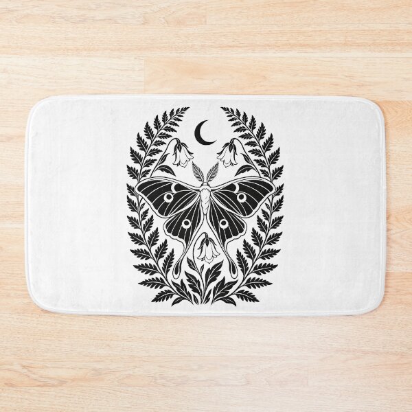 Item preview, Luna Moth and Fern Crest - vintage botanical designed and sold by MagicStrawberry.