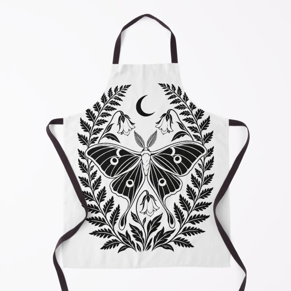 Item preview, Luna Moth and Fern Crest - vintage botanical designed and sold by MagicStrawberry.