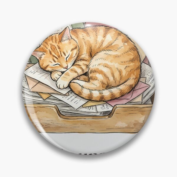 Item preview, Currently Unavailable Nap in Progress Office Cat designed and sold by alvixVerse Merch.