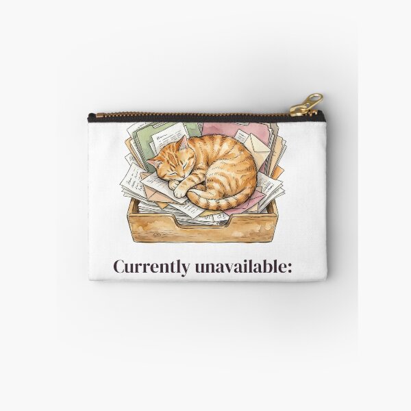 Item preview, Currently Unavailable Nap in Progress Office Cat designed and sold by alvixVerse Merch.