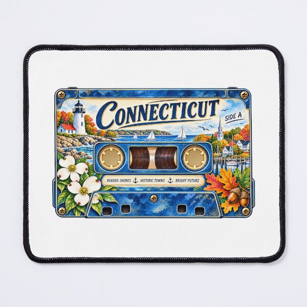 Item preview, Connecticut Retro Cassette Tape designed and sold by Whimspired By Paxx.