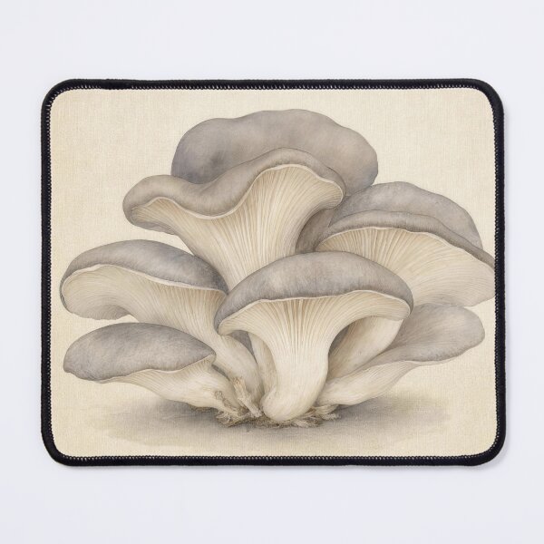Item preview, Oyster Mushroom Watercolor | Cottagecore Wall Art designed and sold by FixationStudio.