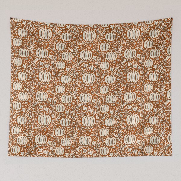 Item preview, Festive Fall Halloween Pumpkin Pattern designed and sold by Derek Gillette.