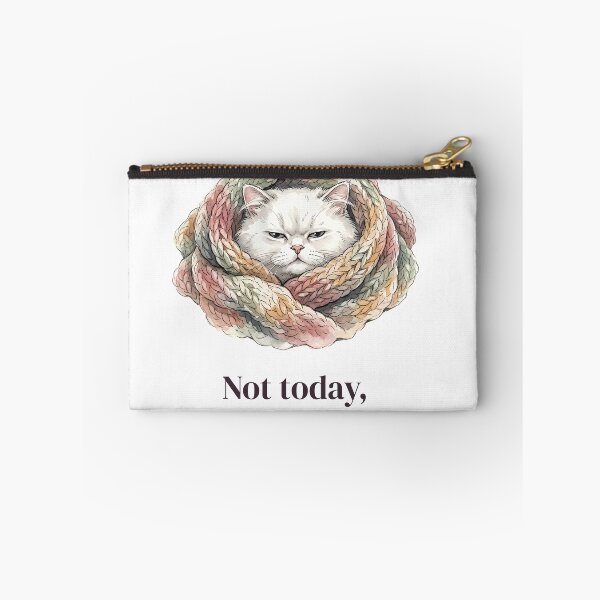 Item preview, Not Today Monday Grumpy Cat Under Blanket designed and sold by alvixVerse Merch.