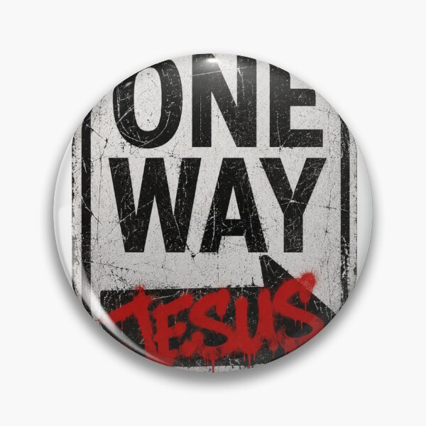 Item preview, One Way Jesus – John 14:6 Distressed Street Sign Christian Design designed and sold by Ever-and-Amen.