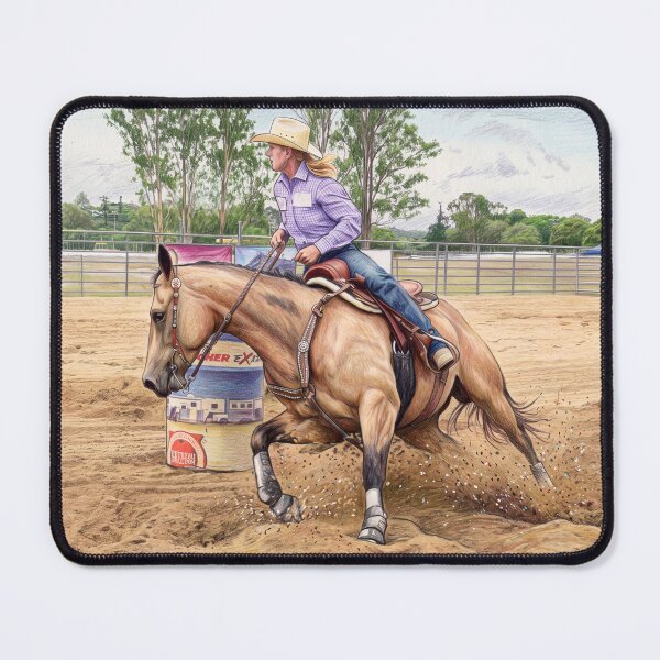 Item preview, COWGIRLS AND BARREL HORSES, DESIGNS FOR THOSE BARREL RUNNING COWGIRLS designed and sold by Barbara Jean Photo Art And Design.