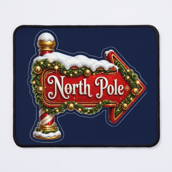 Item preview, Magical North Pole Christmas Sign designed and sold by MargaretPolanco.