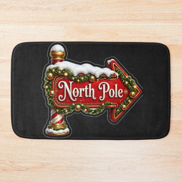 Item preview, Magical North Pole Christmas Sign designed and sold by MargaretPolanco.