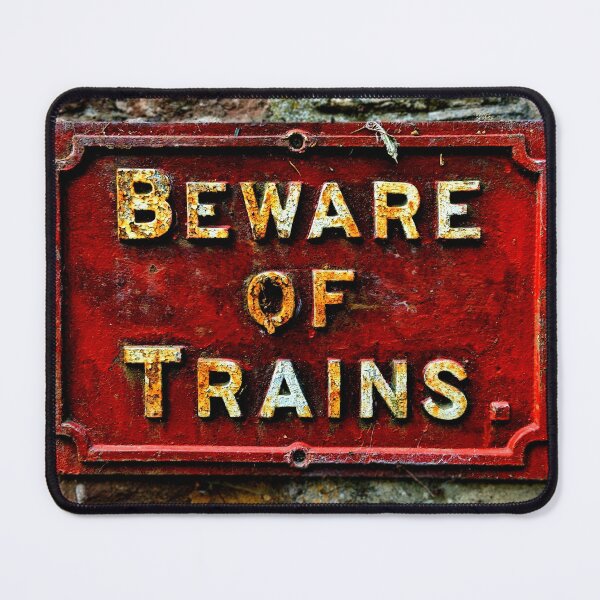 Item preview, Vintage Train Sign designed and sold by BornToBeWyld.