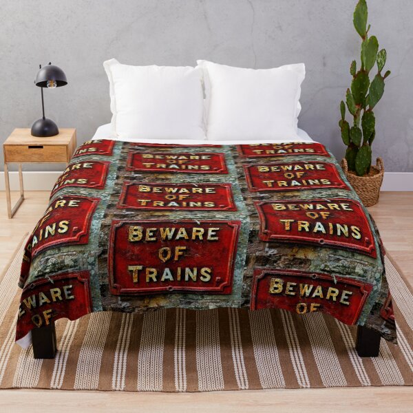Item preview, Vintage Train Sign designed and sold by BornToBeWyld.