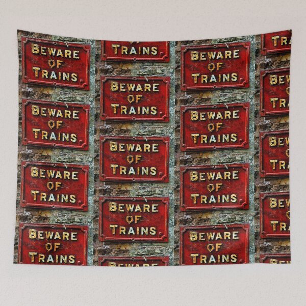 Item preview, Vintage Train Sign designed and sold by BornToBeWyld.
