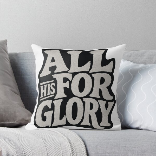 Item preview, All His for Glory – 1 Corinthians 10:31 Brush Lettering Christian Design designed and sold by Ever-and-Amen.