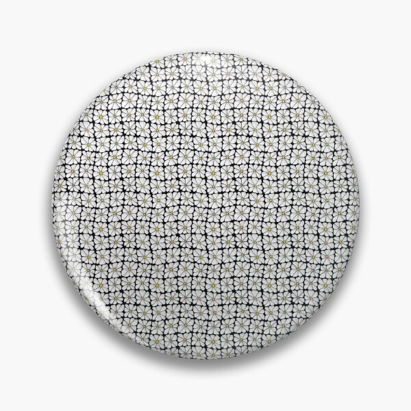 Item preview, Black and white daisy pattern designed and sold by MistyLakeArt.