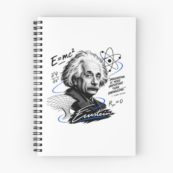 Item preview, Albert Einstein Portrait With Blue Swirls designed and sold by Owcomm.