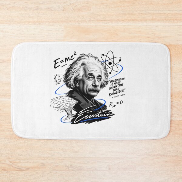 Item preview, Albert Einstein Portrait With Blue Swirls designed and sold by Owcomm.
