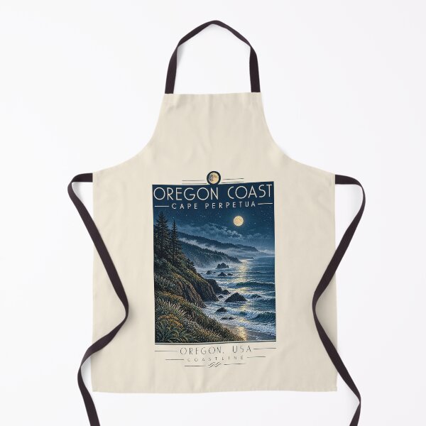 Item preview, Oregon Coast — Cape Perpetua, Oregon, USA [Vintage Illustration] designed and sold by elektronen.