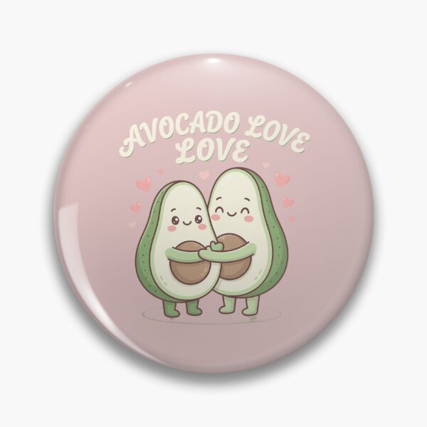 Item preview, Avocado Love Cute Couple Romantic Fruit Characters designed and sold by LenNo9881.