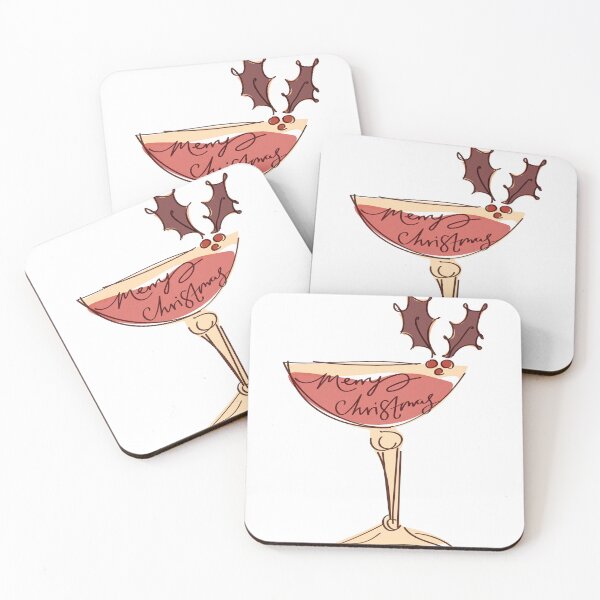 Item preview, Merry Christmas Martini Holiday Cocktail (RED) designed and sold by rockshell92.