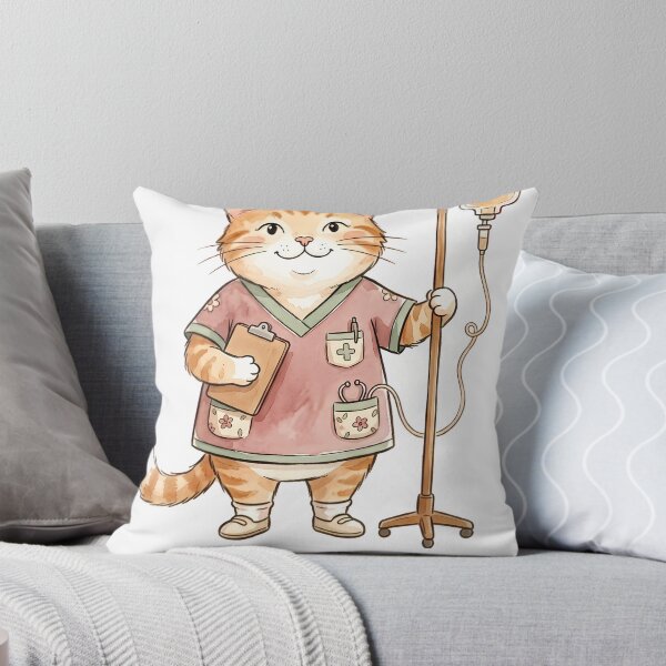 Item preview, IV Got This Funny Nurse Pun Cat designed and sold by alvixVerse Merch.