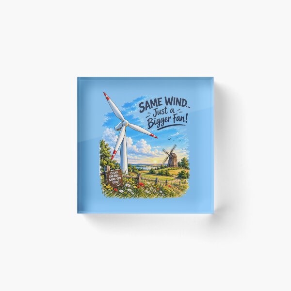 Item preview, Same Wind Just a Bigger Fan Clean Energy Wind Turbine Design designed and sold by Evelashop.