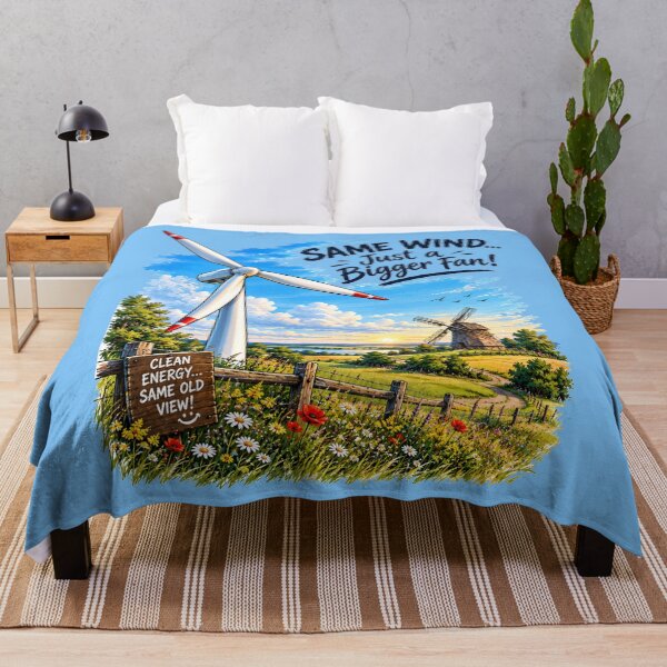 Item preview, Same Wind Just a Bigger Fan Clean Energy Wind Turbine Design designed and sold by Evelashop.