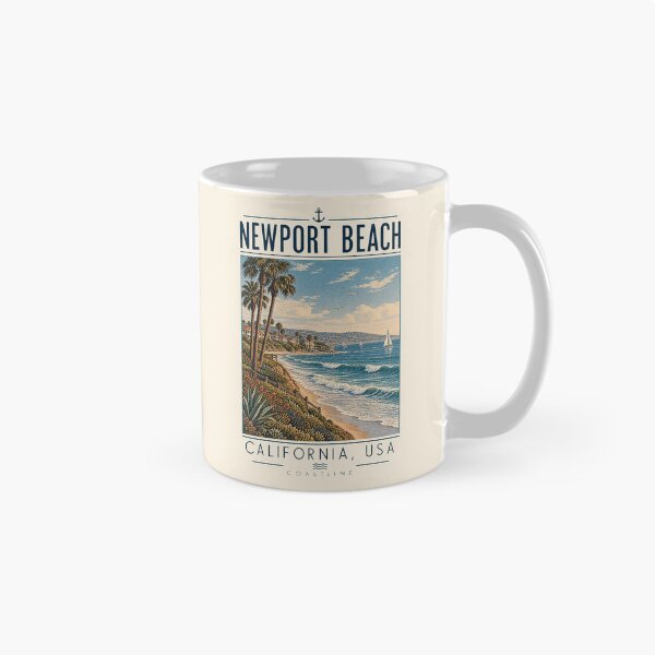 Item preview, Newport Beach, California, USA [Vintage Illustration] designed and sold by elektronen.
