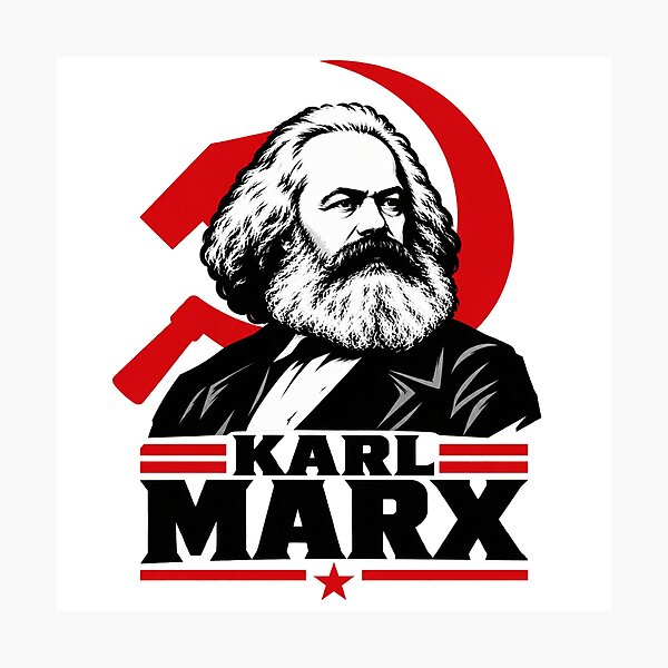 Item preview, Karl Marx Communist Manifesto Hammer and Sickle designed and sold by Owcomm.