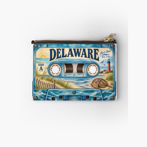 Item preview, Delaware Retro Cassette Tape designed and sold by Whimspired By Paxx.