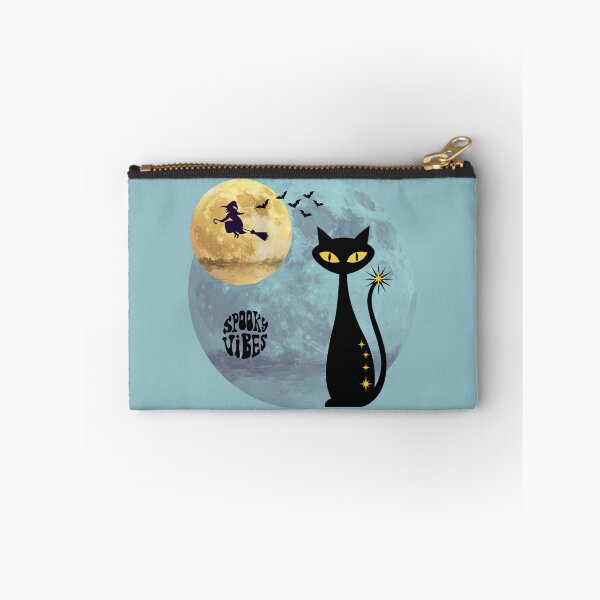 Item preview, Halloween spooky cat vibes - blue fog designed and sold by 247DesignStudio.