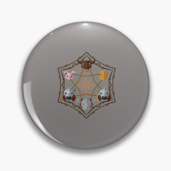 Item preview, Digimon Crests Evolution Circle Mon Heads Tee-28 designed and sold by RehmObaidy.