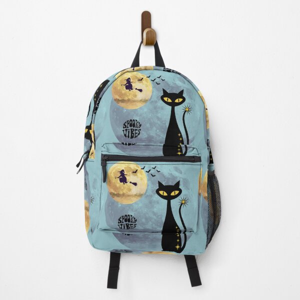 Item preview, Halloween spooky cat vibes - blue fog designed and sold by 247DesignStudio.