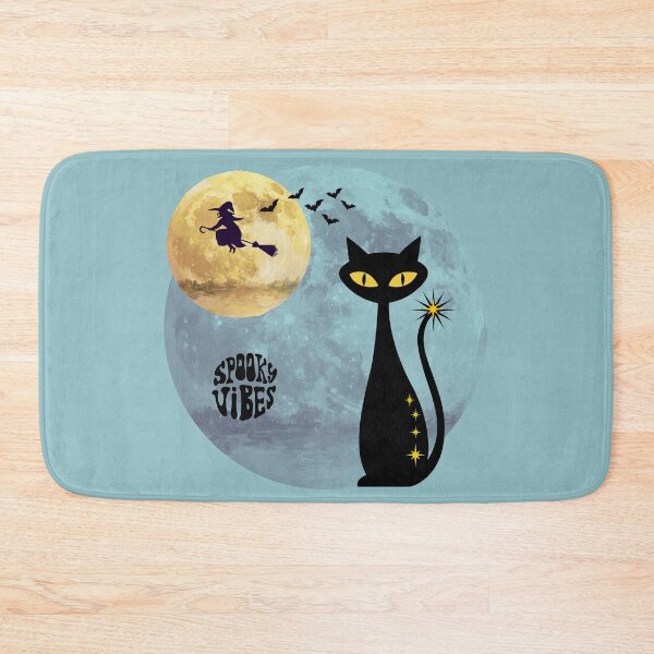 Item preview, Halloween spooky cat vibes - blue fog designed and sold by 247DesignStudio.
