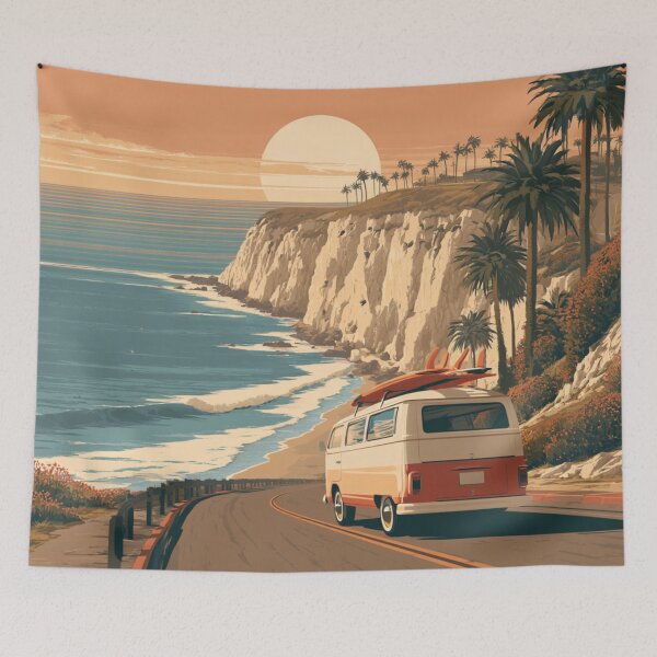 Item preview, Surfing Trip designed and sold by bubblyrainbow.