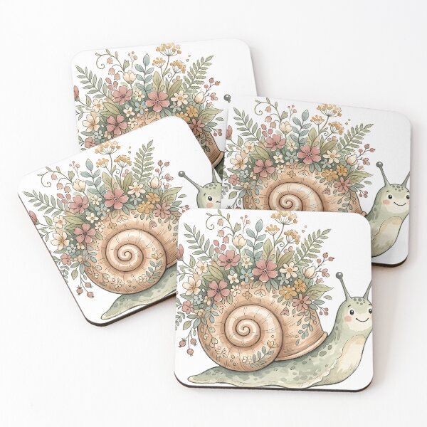 Item preview, Snail with a Shell Full of Wildflowers designed and sold by alvixVerse Merch.