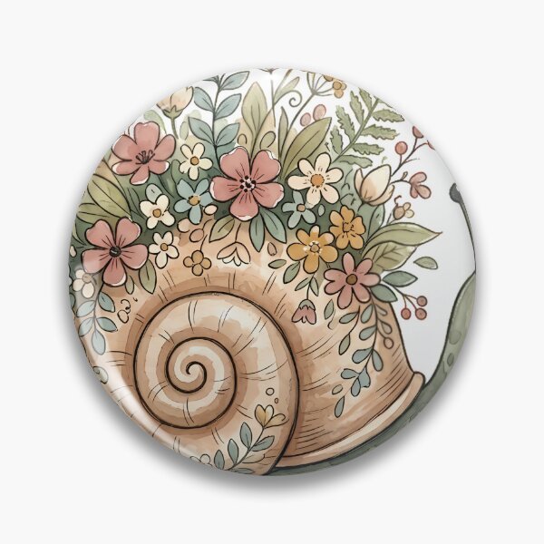 Item preview, Snail with a Shell Full of Wildflowers designed and sold by alvixVerse Merch.