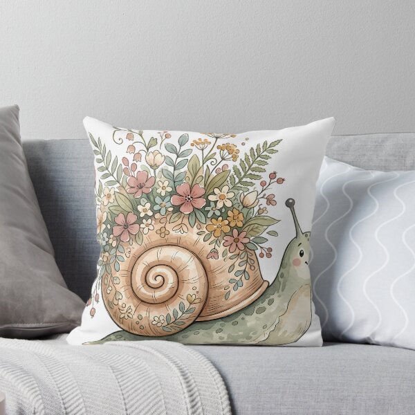 Item preview, Snail with a Shell Full of Wildflowers designed and sold by alvixVerse Merch.